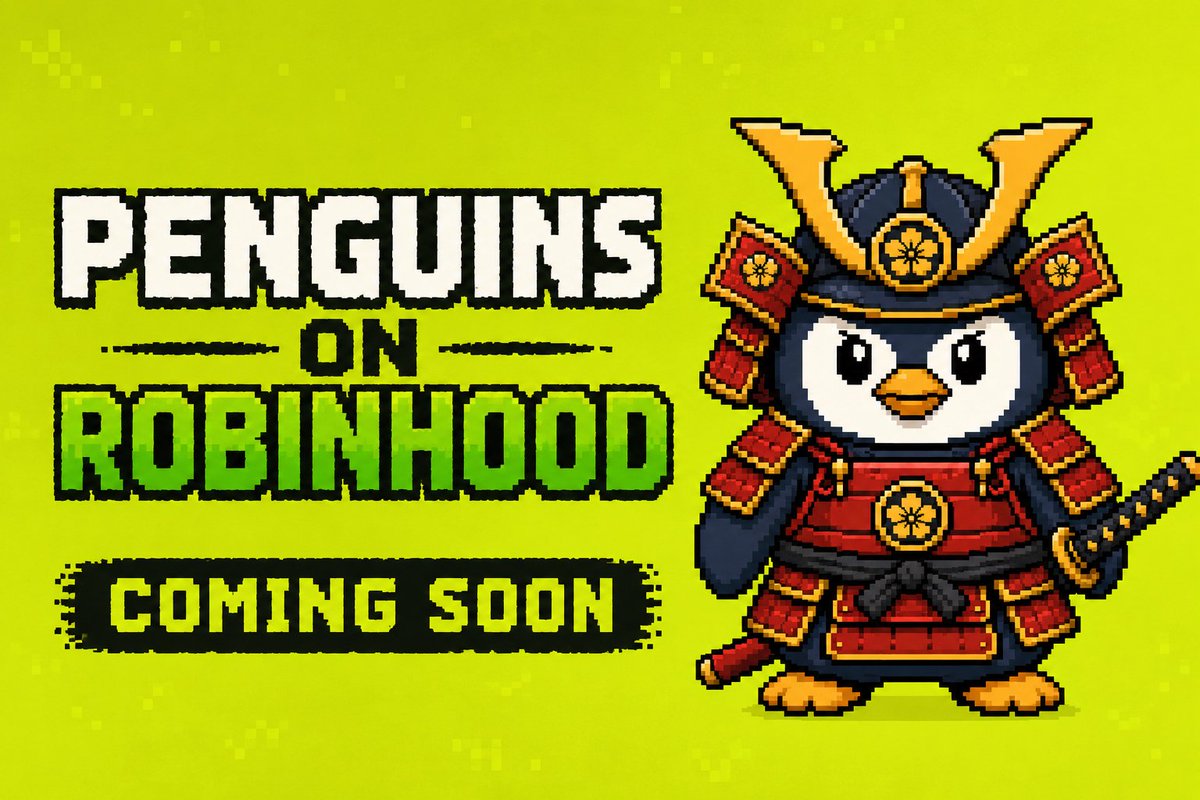 Robin_penguins's tweet photo. 🐧 The Flock Is Gathering.

Welcome to Robin Penguins.

A collection of fearless penguins landing on the @RobinhoodApp
This is just the beginning.

To celebrate our first flight, we’re tracking our earliest supporters.

Drop a 🐧 below, and tag a friend who’s joining the flock https://t.co/qAEQXZzZ2b