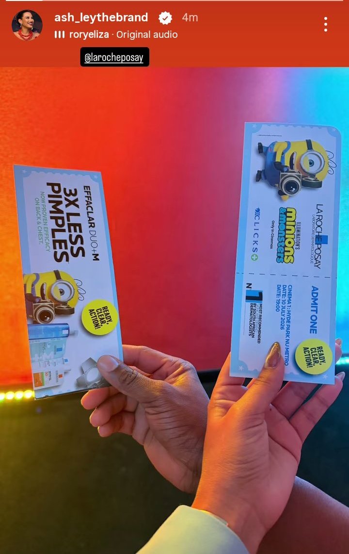 NikiweNgcobo's tweet photo. They already crying,  it's just a hand umehluko sondlekile and clean😍😍🥰

ASHLEY X HAND OF GOD
LAROCHE POSAY X ASHLEY
#MinionsXAshley https://t.co/L0oNIb8ulu
