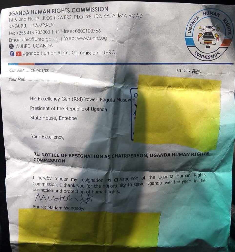 BekarSebat51443's tweet photo. Mariam Wangadya has resigned as the chairperson of the human rights commission, maybe the problem is from the statements she made about the violation of the human rights done by Mr @KagutaMuseveni and son days ago. https://t.co/ZoNwYj7bkv