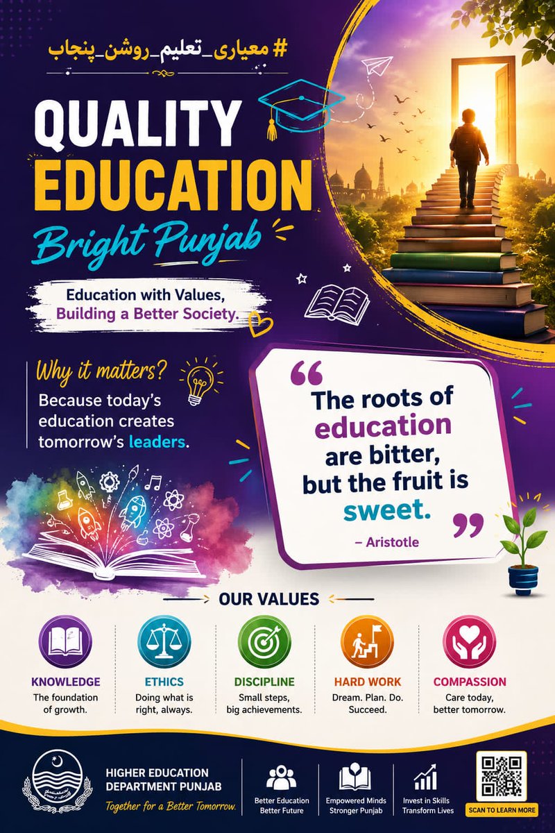 UsmanArainus's tweet photo. Every dream begins with learning.
Education turns potential into achievement.

@MaryamNSharif
@RanaSikandarH

#معیاری_تعلیم_روشن_پنجاب https://t.co/86uUuJK8bT