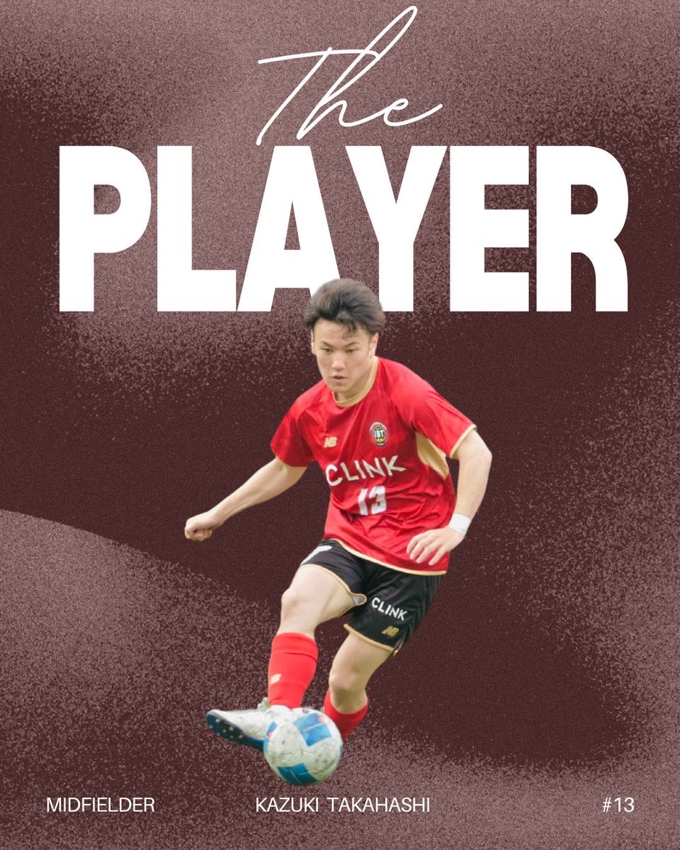 IntelBiloba's tweet photo. Pick up player
2026年7月12日
東京都社会人サッカーリーグ1部10節
vsアストラ倶楽部
13高橋和樹
ポジション:MF
生年月日:2000.02.23
サッカー歴:前橋育英→日本工学院→習志野シティ→Vencedor Mie United Club→Juv.Pedras Salgadas→FC Felgueiras 1932
得意プレー:ボールを持った時のアイディア https://t.co/cA2tpATNJq