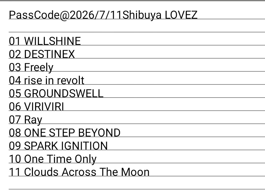 absrpscd's tweet photo. PassCode@2026/7/11Shibuya LOVEZ
本当に彼彼女らのライブのために生きてるまである
最高でした！
#PassCode https://t.co/WTrr8GwUna