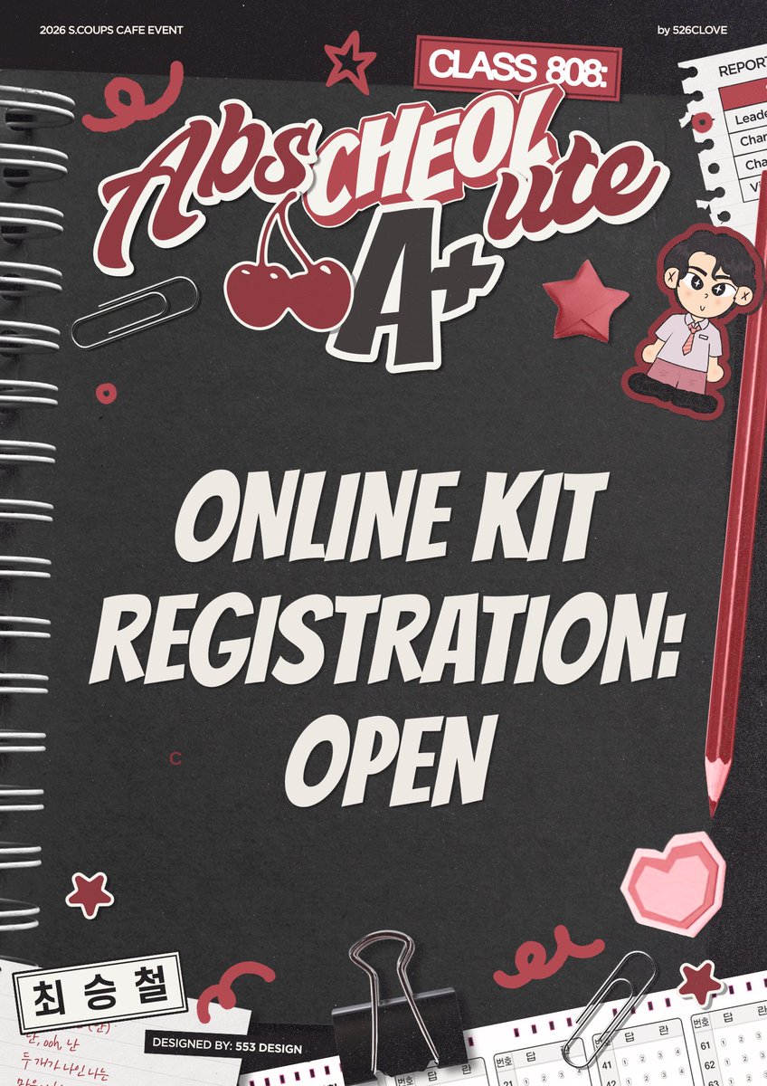 526CLOVE's tweet photo. Can’t make it to class in person? You can still be part of Class 808: absCHEOLute A+ from wherever you are !

Online kits are now available! Enroll now and bring home your own Class 808 essentials ✏️

🔗 https://t.co/ILr9NofPpf

#Class808 #에스쿱스 #SCOUPS https://t.co/EPdAlaz0al