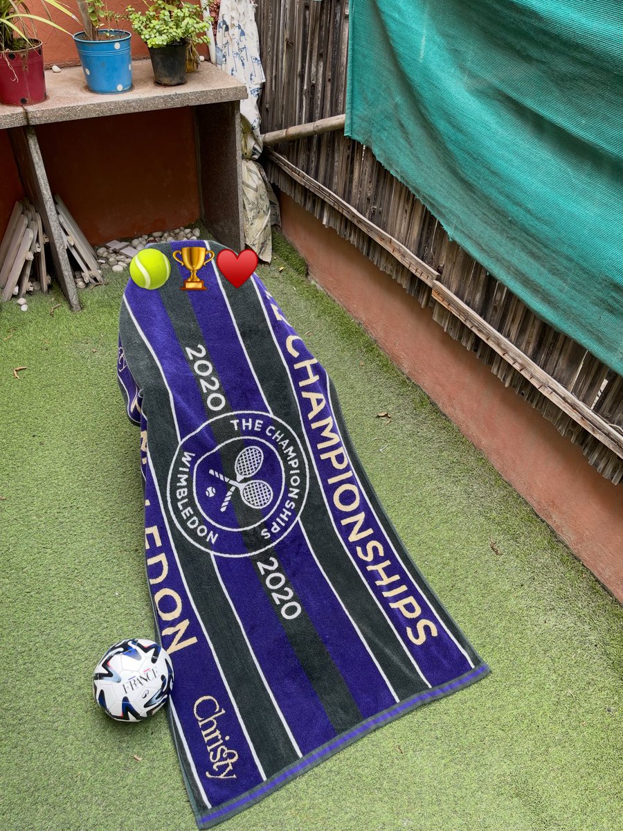 harjeender's tweet photo. When can’t go to your favourite place…Still can create in your backyard ♥️
#Wimbledon #UKEmbassy #Fifaworldcup https://t.co/7uD0TC8W2N
