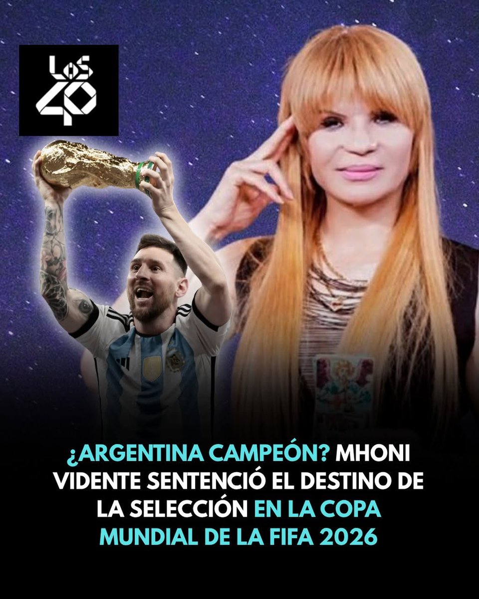 los40colombia's tweet photo. La astróloga sorpendió al revelar si la Albiceleste se convertirá en bicampeona. 👉 https://t.co/b1kly6zdCc https://t.co/zDFIE9ymGt