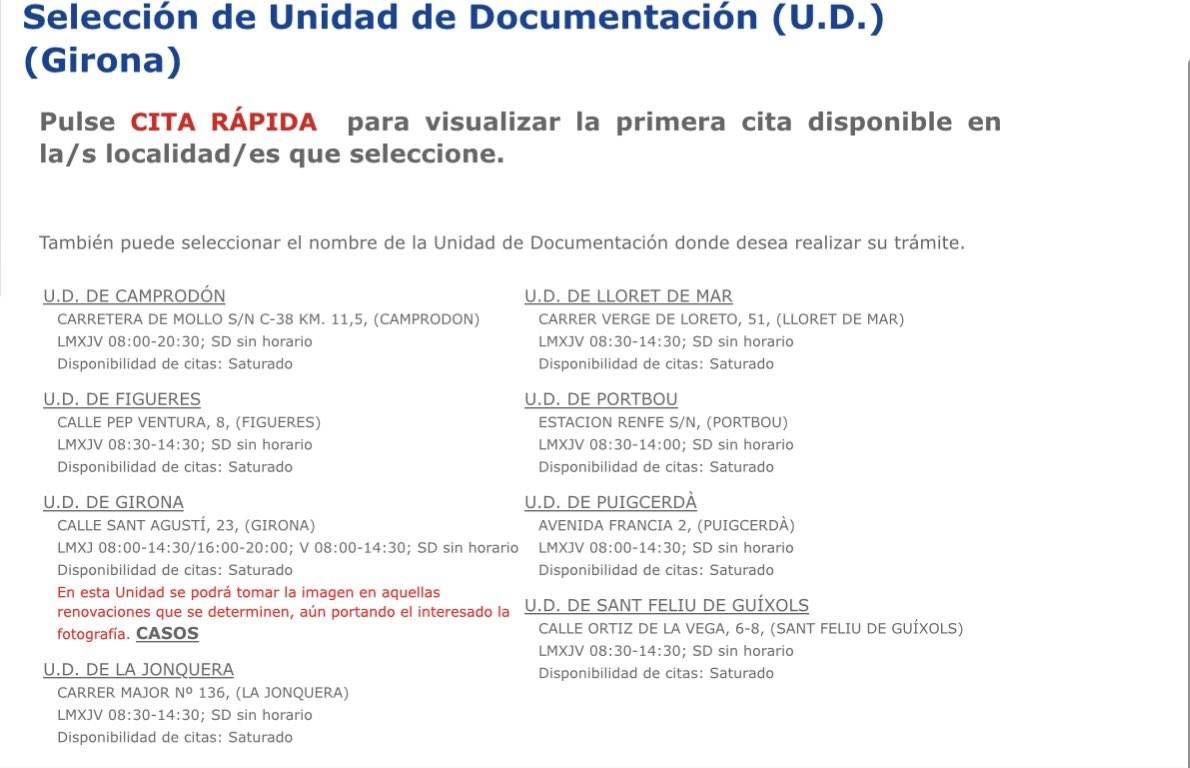 punsix's tweet photo. Agafar cita prèvia per renovar el DNI amb la @policia és missió impossible a les comarques de Girona. Ni pel web, ni per telèfon. Errors continus i manca de disponibilitat. https://t.co/dTKjRE9uSB