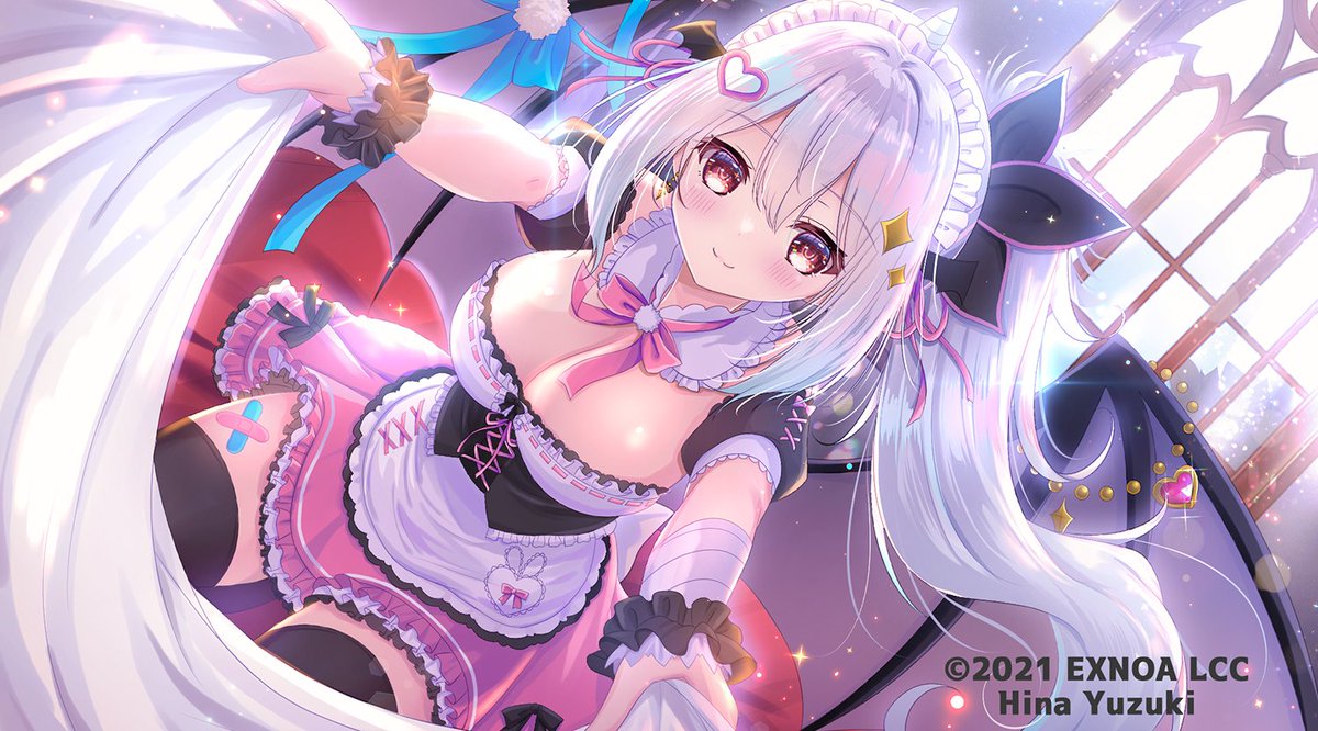 nekorop's tweet photo. DMM GAMES『エンジェリックリンク』にて【スカルミリオーネ(メイド)】を描かせて頂きました💙
イベントクリアしてルミちゃんお迎えしてください✨
#エンクリ　#エンジェリックリンク https://t.co/oyLQWRLKv1
