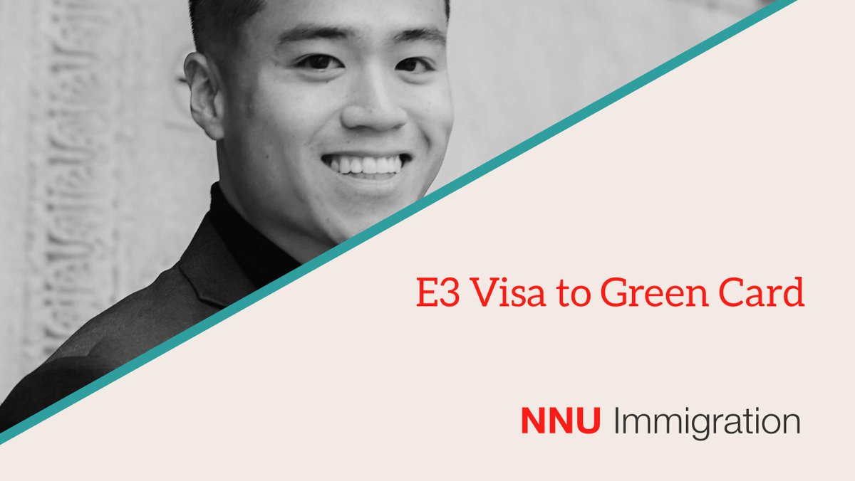 nnuimmigration's tweet photo. Thinking about moving from an E-3 visa to a Green Card?
Our guide explains the potential pathways and how to plan your transition to US permanent residence:
https://t.co/aKHpAixTeW
#USImmigration #GreenCard #E3Visa https://t.co/GYdP2kiq5o