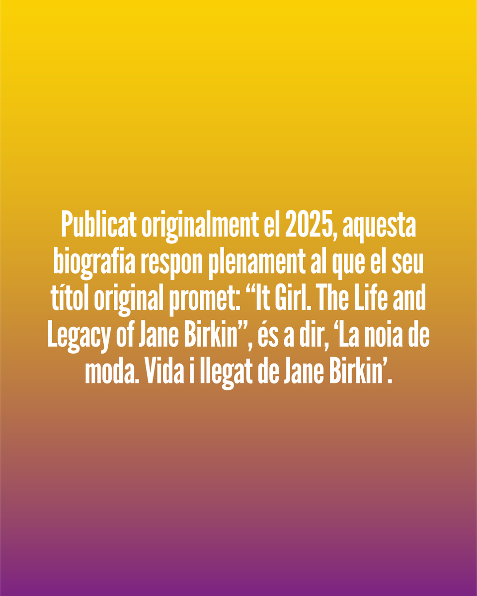 filmtopia_net's tweet photo. Seguint la seva línia de recuperar figures de dones interessants de la història, no només del cinema, sinó també de la cultura i l'activisme, @circe_ediciones acaba de publicar el llibre “#JaneBirkin”, de @MarisaMeltzer 📚 
➡️ https://t.co/nj8TVxxt68 https://t.co/aF7YREFwhC