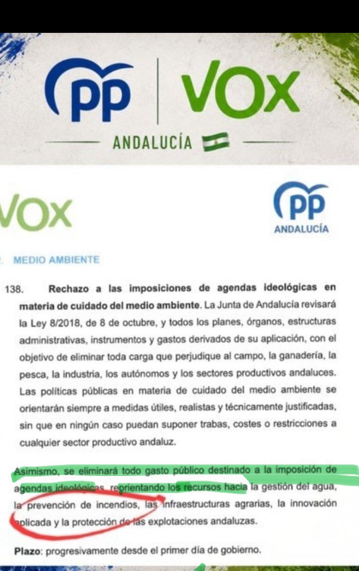 CrusatIreneVOX's tweet photo. @quintanapaz Para los que les falta comprensión lectora: hay que leer el párrafo desde el principio 🙄
Los incendios se apagan sin #agendas 2030, ni #pactos verdes, que impiden la adecuada limpieza de las masas forestales y reorientando el gasto ideológico en gestión preventiva. https://t.co/piVrNbdnms