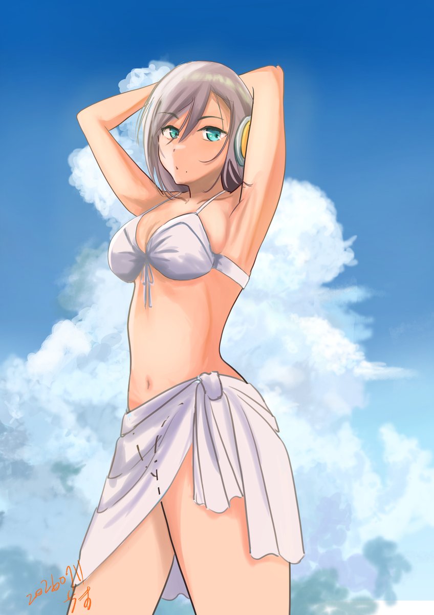 maggy8181's tweet photo. 描きかけで放置してたまりかさん水着完成させた
2020年サマーリゾートラピより 
#駅メモファンアート
#妹尾まりか https://t.co/07Gffi4rtt