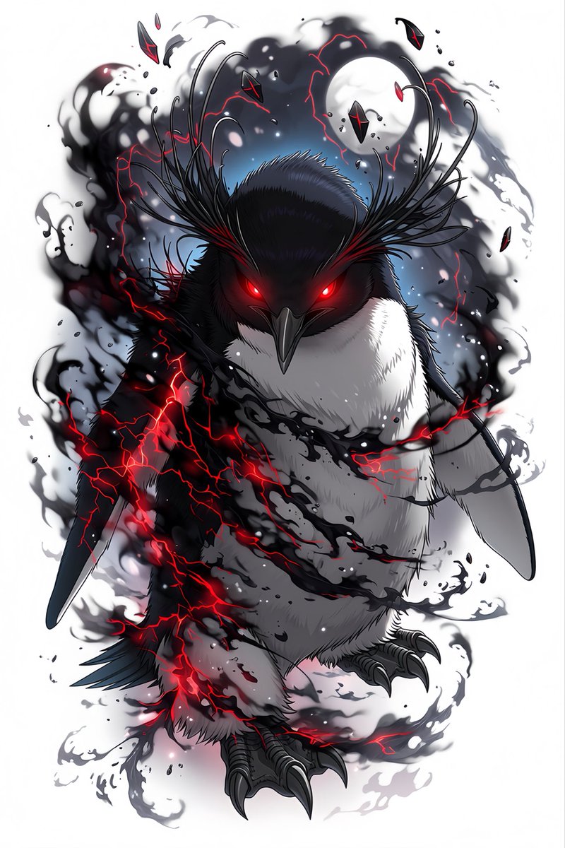 yona21_ai's tweet photo. Abyssal Shadow Penguin 🐧 https://t.co/3spGaU6x9e