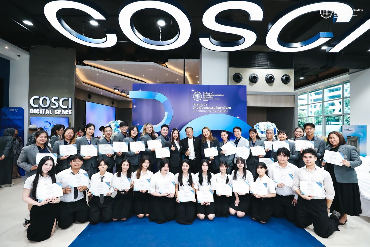 CosciSWU's tweet photo. 🎉 COSCI 20th Anniversary
🎗 เนื่องในโอกาสวันคล้ายวันสถาปนา วิทยาลัยนวัตกรรมสื่อสารสังคม ครบรอบ 20 ปี
โดยได้รับเกียรติจากหน่วยงานต่างๆ ภายในมหาวิทยาลัย อาทิ คณะ วิทยาลัย สถาบัน สำนัก ร่วมแสดงความยินดี
📅 ในวันที่ 7 กรกฎาคม 2569
#cosci #swu #cosciswu #ทีมนวัต #ทีมมศว https://t.co/RRrEohA51F