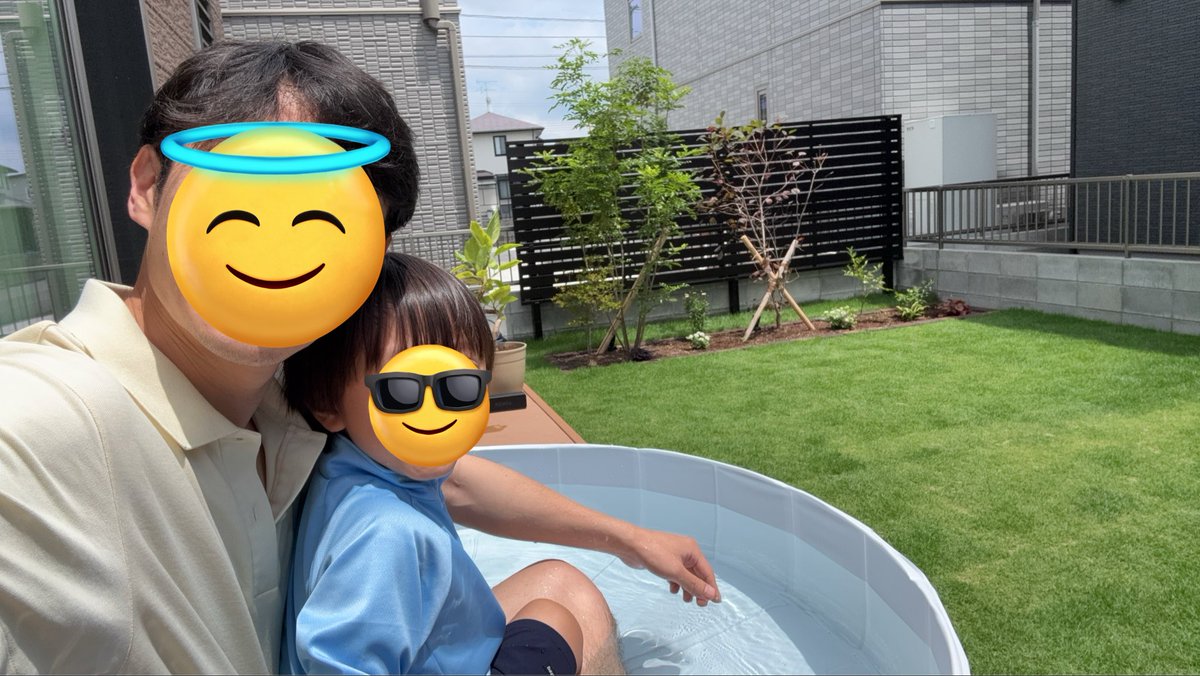 F81294356's tweet photo. 日曜大工して、プール開き。
良き週末😊 https://t.co/alp4EO5DYY