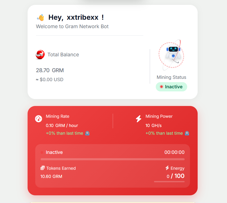 congrats9999's tweet photo. @GRMNetwork_M just gib me 5k Energy for mining
thats it
thanks #GramFam
#Gramnetwork #GRM #Gram #Mining #Airdrop https://t.co/EwrTjBFytG