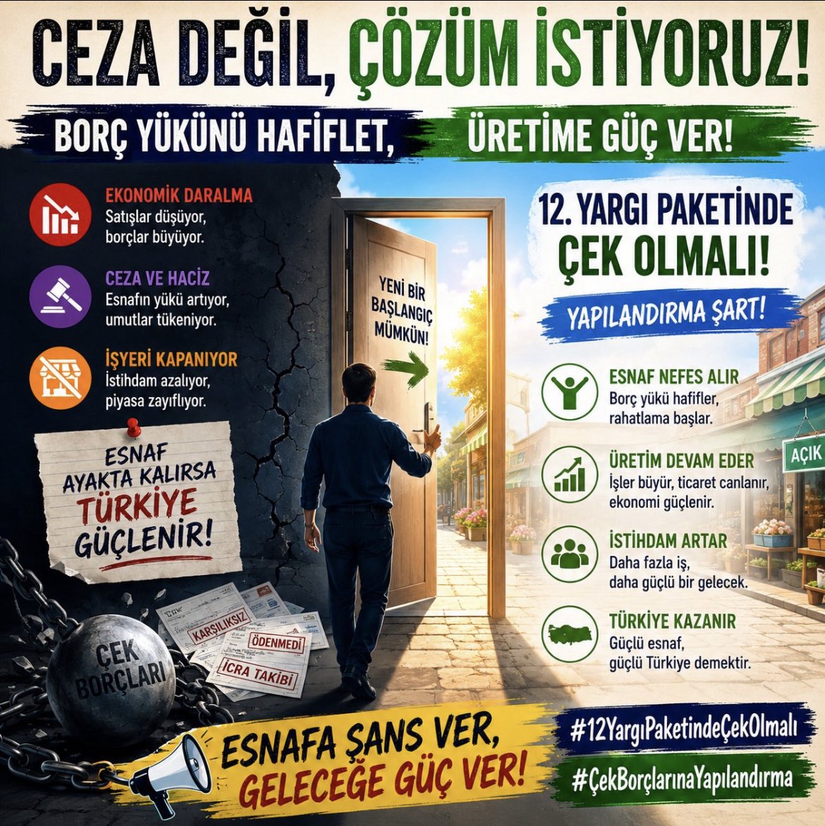 Gunestly3434's tweet photo. @NumanKurtulmus Borcunu ödemek isteyen insanlara Ekonomik sebeplerle zor durumda kalan esnafın yeniden ayağa kalkmasına imkân verecek düzenleme neden gecikiyor? #ÇekÖnergeyleEklensin #ÇekBorçlarınaYapılandırma  @NumanKurtulmus https://t.co/TG1bjTSAuL