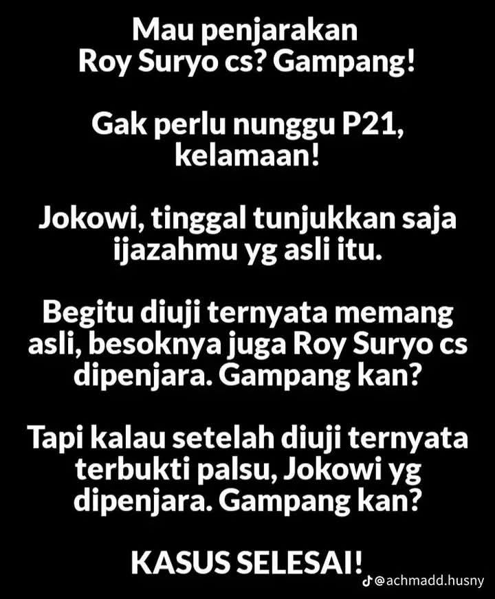 alfatih212426's tweet photo. Dinasti rontok gara² ijazah palsu kebongkar https://t.co/BlOQ5dAS4d