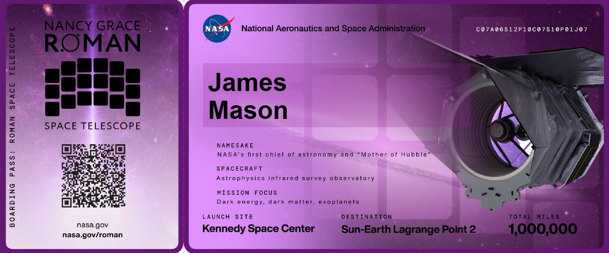 TimeTravelWish's tweet photo. @NASA_Marshall Ready to be onboard.

Too bad the telescope in her name is launching from a racist, white supremacist's rocketship.  What a shame. Shame on the USA. https://t.co/ZcCC4x9Hdn