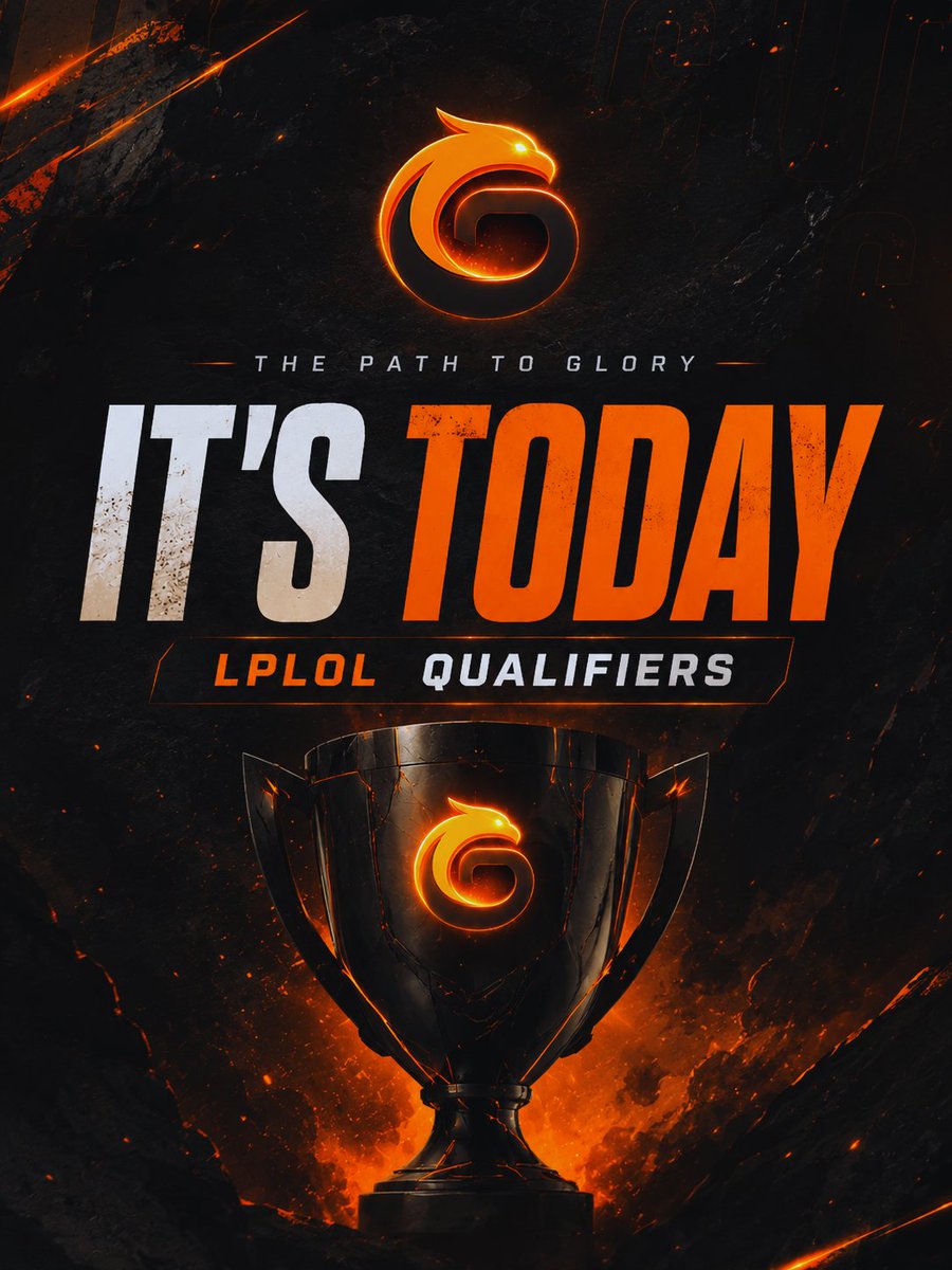 GDESPORTS25's tweet photo. The road to LPLOL starts at 3:00 PM. 🏆
The qualifiers are about to begin.
Stay tuned and follow every match with us. 🔥
#lplol #esports #leagueoflegends #gdesports https://t.co/7iTiXbpqRj