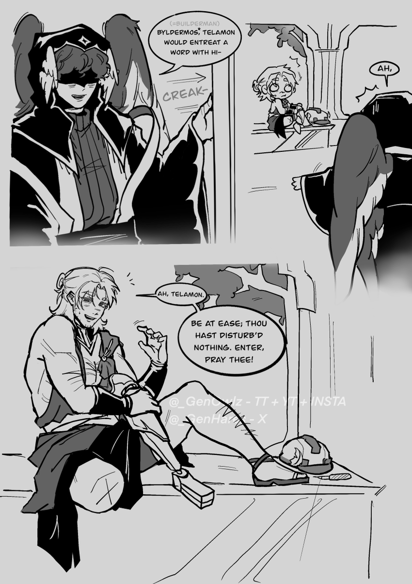 thereal_Genowlz's tweet photo. [art archive from last year] #buildermon 
Valentine's Day comic from this year
4/5 https://t.co/1MisPU7dex