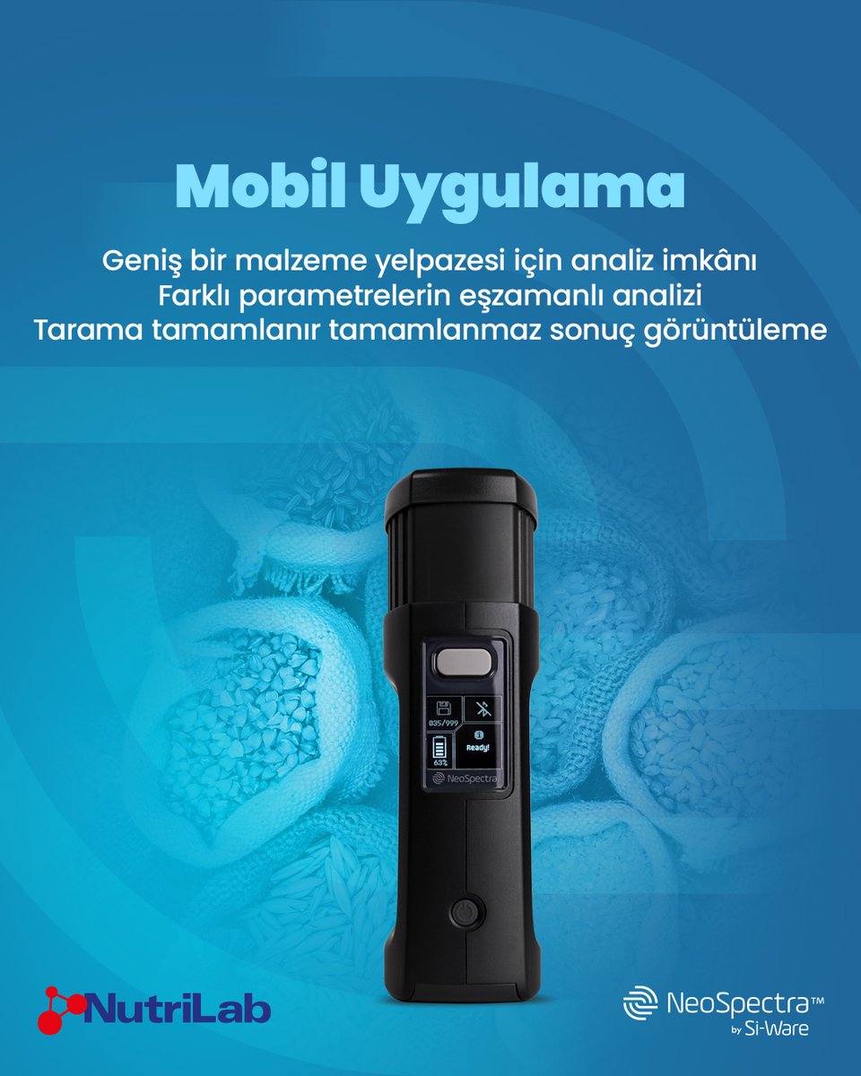 NutrilabKimya's tweet photo. Doğru rasyon, doğru verilerle başlar. 🐄
NIR cihazları; yem içeriğindeki protein, nem, lif, yağ ve enerji değerlerinin kısa sürede analiz edilmesini sağlayarak rasyon planlamasında daha sağlıklı kararlar alınmasına yardımcı oluyor. https://t.co/IMzcgCfbuu