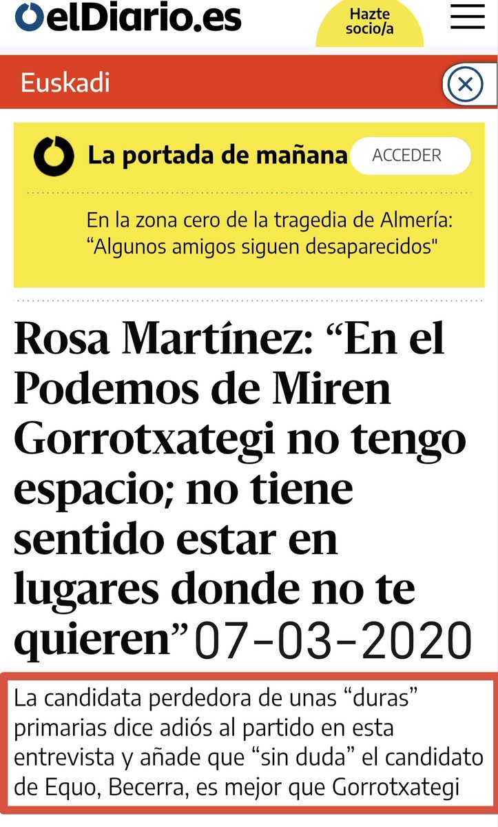 JM_dePablosBajo's tweet photo. Para leer despacito

Imposible olvidar que se inscribió en Podemos Euskadi para presentarse en primarias como candidata a Lehendakari, y tras perder las primarias, recomendaba votar Equo 

No hay más preguntas señoría

👇👇👇
https://t.co/j7nZOk2D0K https://t.co/hmB6immshY