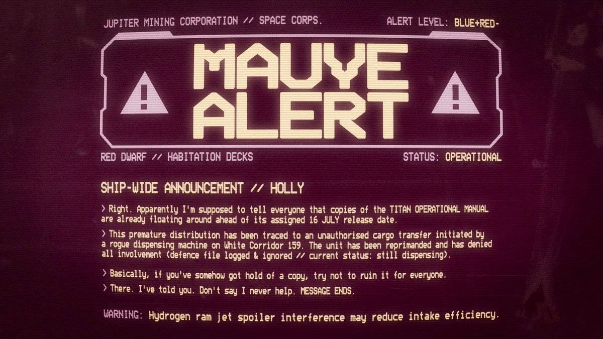Red Dwarf Titan tweet media