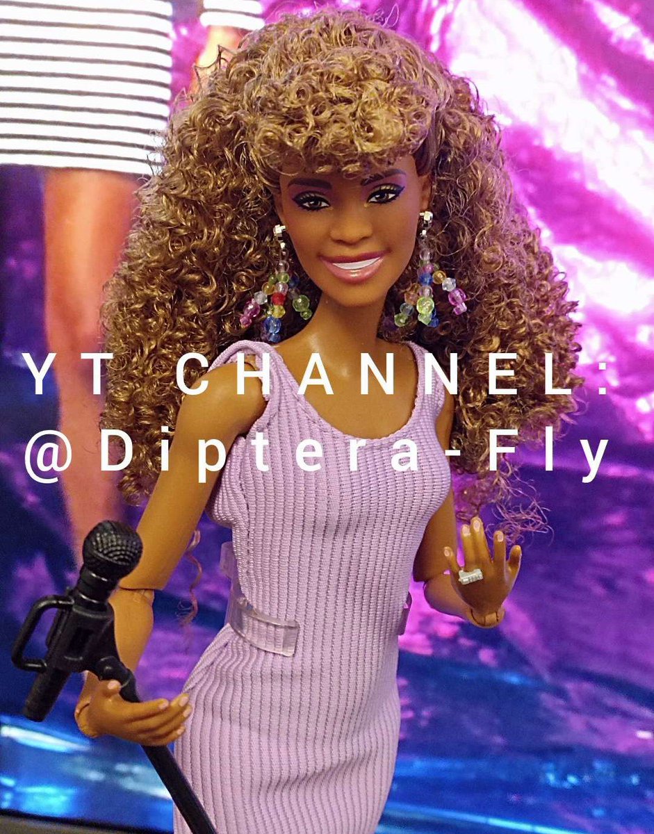 SeeingMount's tweet photo. First at the Whitney Houston Barbie Signature doll in her "I Wanna Dance with Somebody" music video look via diptera-fly https://t.co/rVgjrazYsP