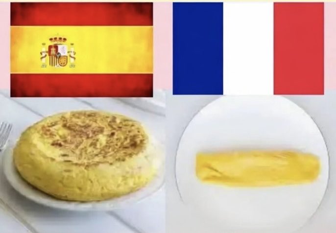 Capitana_espana's tweet photo. Parece que la tortilla española tiene más huevos que la francesa… A POR ELLOS 🇪🇸 https://t.co/BGuAwxmGnk