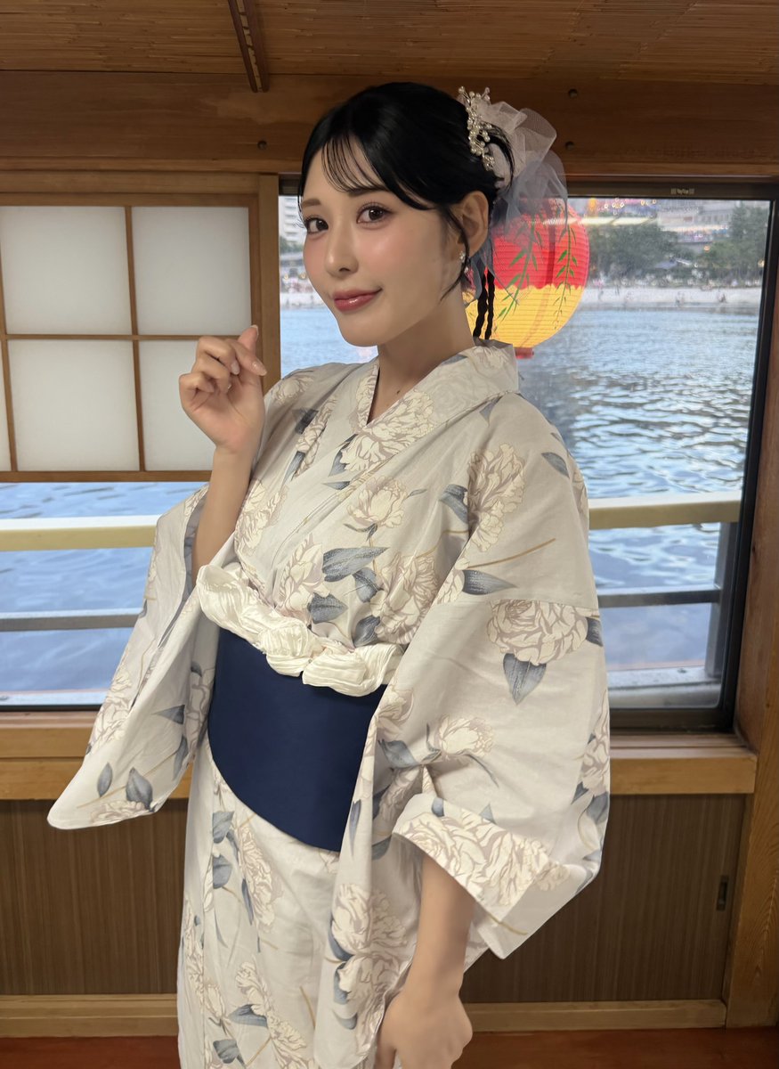 kiho_kanematsu's tweet photo. S1専属デビュー2周年記念！屋形船オフ会ありがとうございましたーーっっ🚢💕
今年も浴衣姿で👘念願の屋形船で大好きなきゃねらーの笑顔いっぱいで幸せな時間を過ごせました✨👸💋これからも全力で1つ1つのお仕事を大切に活動していきます！引き続き金松季歩をよろしくお願いします🫶🏻 https://t.co/g2FGpowyNM