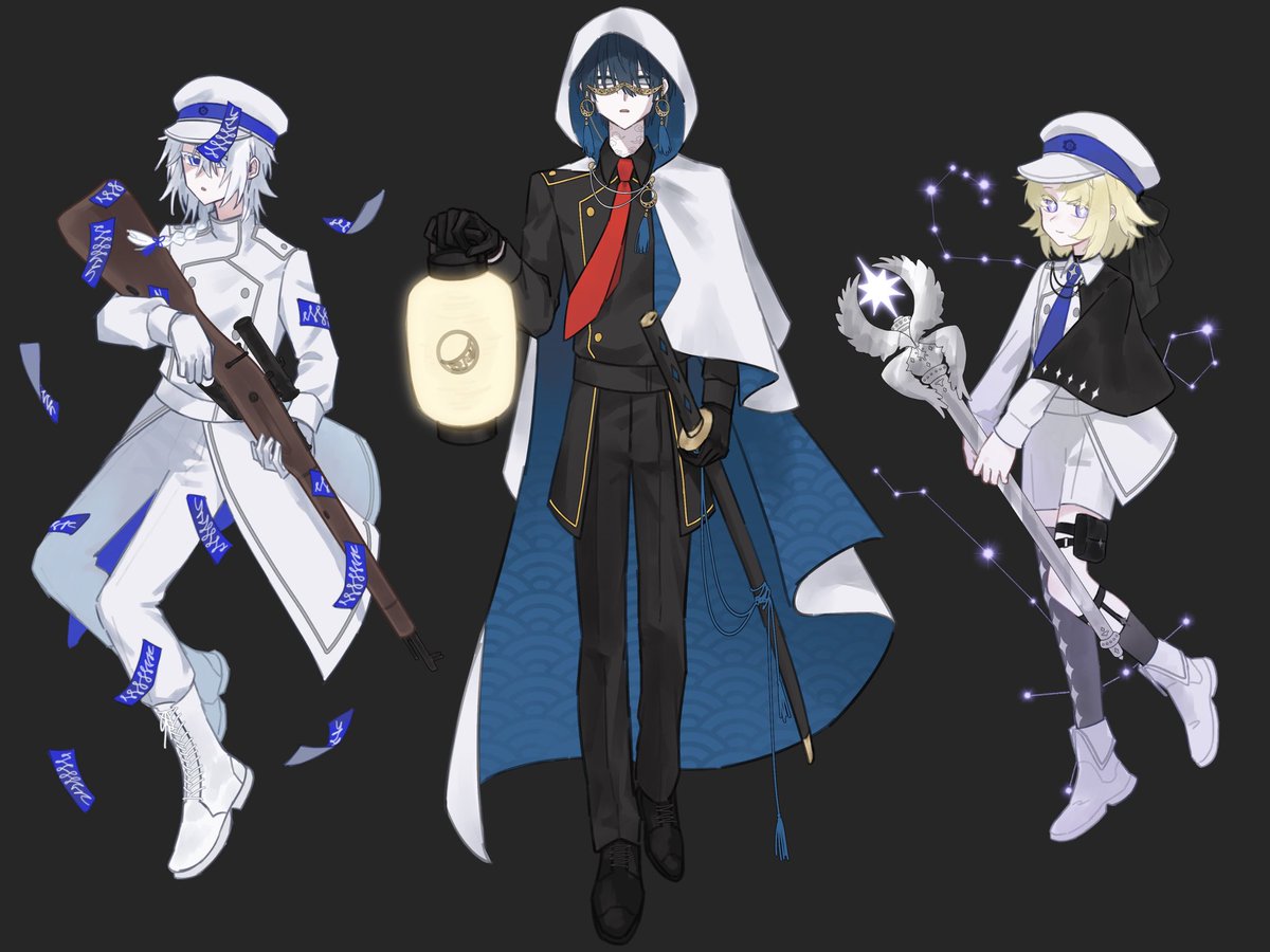 fujimiundead's tweet photo. これはゴダルカ置き卓の立ち絵達
等身の方はトレス&amp;顔だけ元の立ち絵をコピペというゴリ押し具合 https://t.co/k2DFzxCSFb