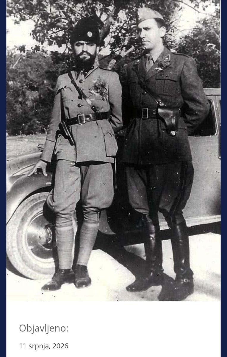 svehrvatskamati's tweet photo. Na fotografiji je četnički pop Momčilo Đujić sa Talijanskim oficirom koji su kao saveznici bili protiv uspostavljene NDH koja im se našla na putu u njihovoj namjeri podjele hrvatskog teritorija.
Slobodno to pokažite Jugoslovenima kada vam počnu pričati svoje LAŽI. https://t.co/YVTYc2Arhh