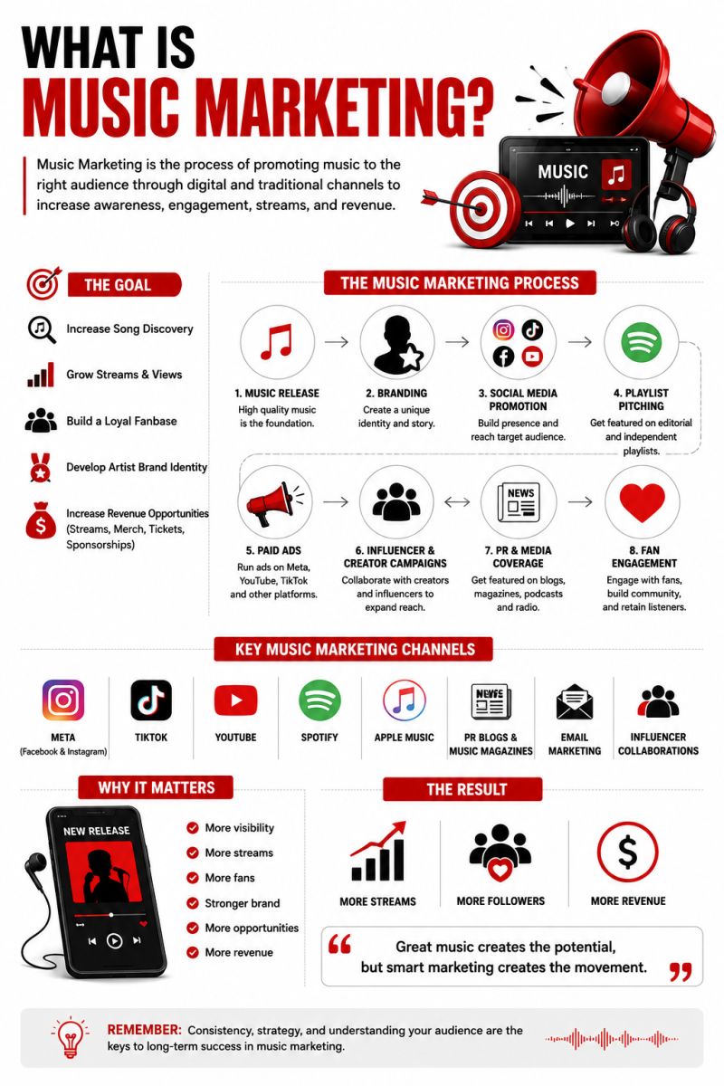 MedievalBeatz's tweet photo. Music Marketing is the process of promoting music to the right audience through digital and traditional channels to increase awareness, engagement, streams, and revenue. https://t.co/NZGHcyPXoJ