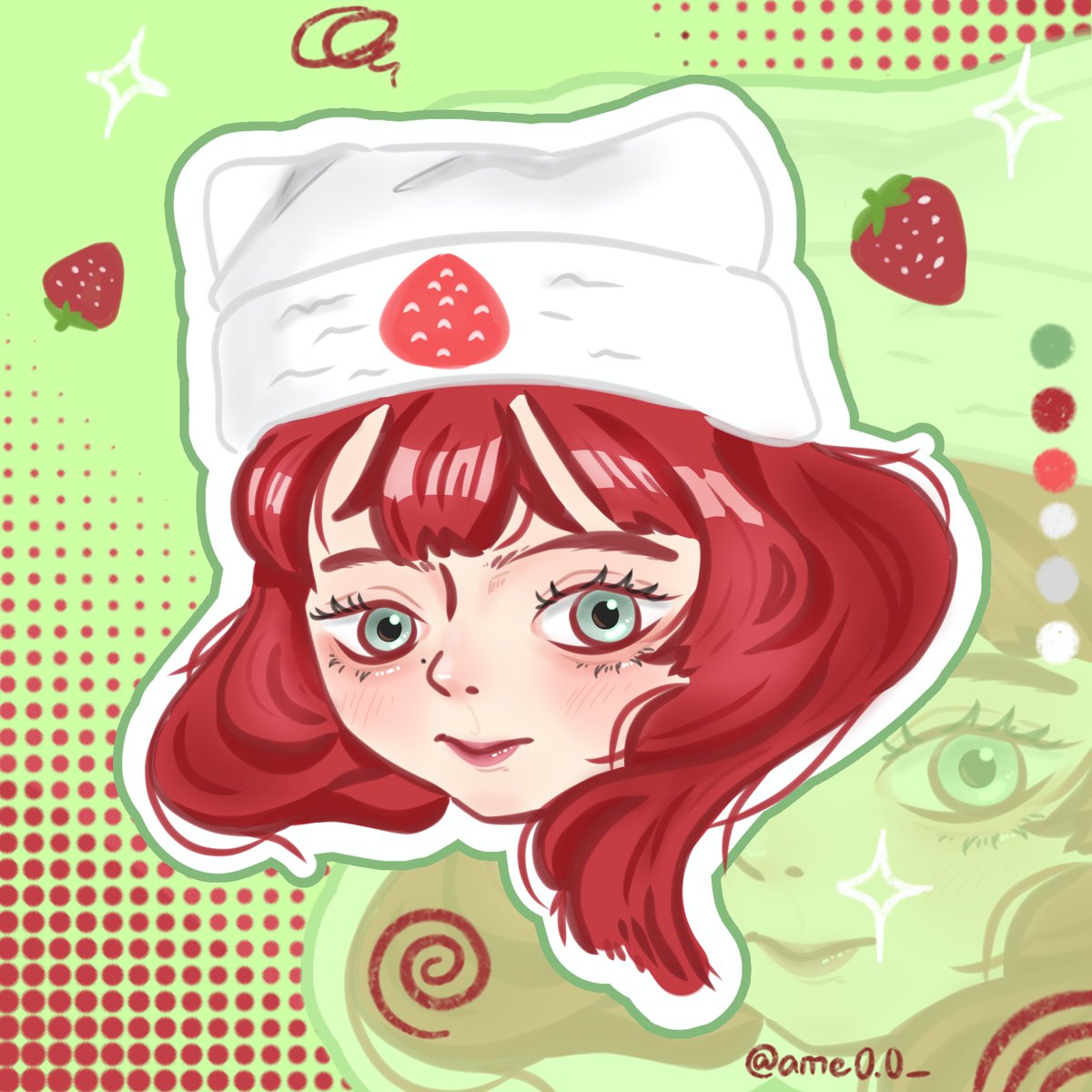 Strawberry flavor? 𐔌՞ ܸ.ˬ.ܸ՞𐦯 🍓ᵎᵎ｡𖦹°‧ #smallartist