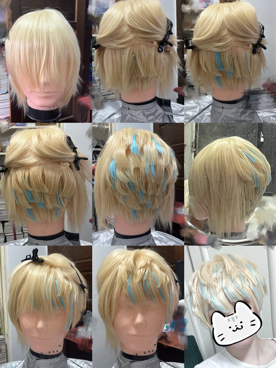 cos 🐝🤣ウィッグセット過程！