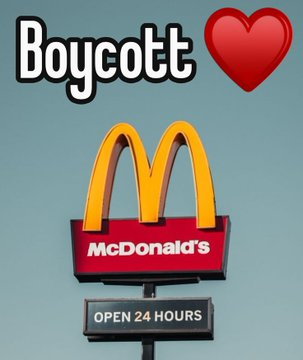 Naila_Ayad's tweet photo. Boycott McDonald's 24 hours. https://t.co/xiRydfbzlE