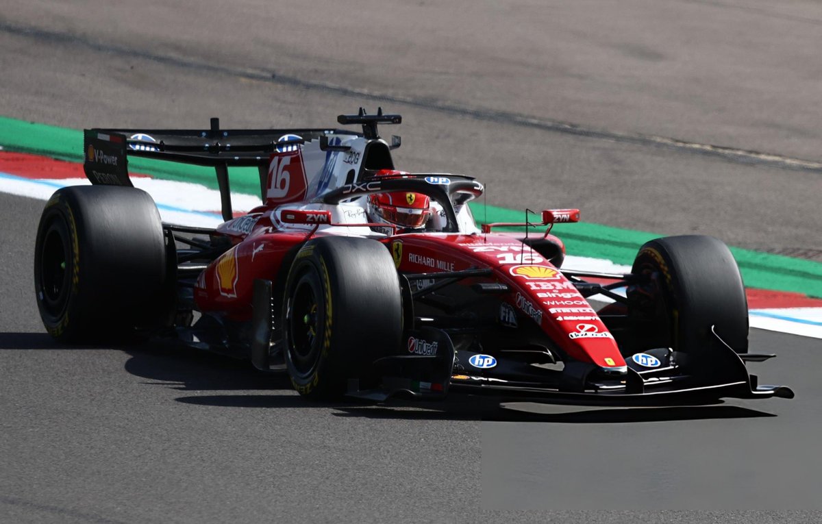 f1speed_indo's tweet photo. 🚨 Ferrari kecanduan menang, mereka siapkan beberapa langkah untuk bisa tampil kompetitif lagi di GP Belgia:

➡️ Dengan lima zona Straight-mode, Ferrari siapkan versi agresif atau low-drag dari Macarena wing. Versi ini diklaim bisa berikan tambahan sampai 11 km/jam di lurusan.

➡️ Ferrari berencana tidak memakai 'FTM' atau winglet knalpot mereka di Spa. Trik FTM memang bisa menambah downforce dari gas buang yang ditangkap oleh winglet. Tapi pengorbanannya adalah top speed jadi sedikit berkurang di lurusan. Dengan melepas 'FTM' ini di Spa, Ferrari berharap bisa mengembalikan performa di lurusan sampai +7 km/jam.

Pada sesi FP1 GP Austria, mobil Leclerc yang dikemudikan oleh Dino Beganovic tidak memakai 'FTM' di belakang. Sudah diuji-coba di Austria dan rencananya akan diterapkan di Spa serta Monza.

Ferrari juga siapkan paket low-drag di SF26 untuk semakin optimalkan kecepatan di lurusan. Mobilnya diklaim punya downforce yang cukup untuk kompensasi pengurangan drag di Spa nanti.