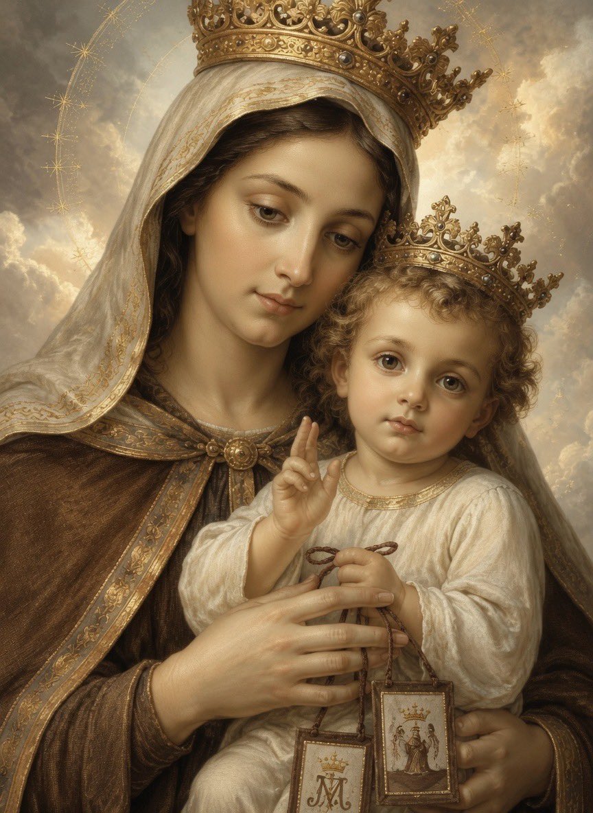 GrainneMcD92925's tweet photo. “Whosoever dies wearing this scapular shall not suffer eternal fire.”

Our Lady’s scapular promise 🕊️ https://t.co/rfzSSN9Pa1