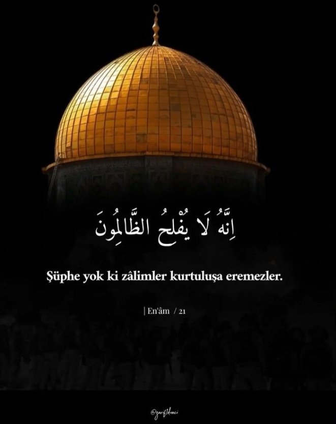 ibnuhacib's tweet photo. Şüphe yok ki, zalimler kurtuluşa eremezler.

Enam Suresi 21 https://t.co/ugMPOq5EyT