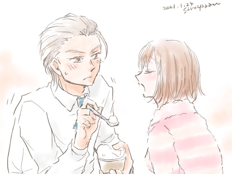 sarayaaan's tweet photo. 【再掲】お見舞い 続き(2/2)
こんなやりとりがあったらいいな〜なんて！ https://t.co/FO4TdsJRG8