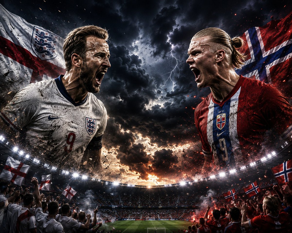 __VELO_'s tweet photo. "The day has finally come for the ultimate striker battle: Kane vs Haaland tonight.. 🏴󠁧󠁢󠁥󠁮󠁧󠁿🆚🇳🇴 #ENGNOR #WorldCup" https://t.co/g1lzdSEnka