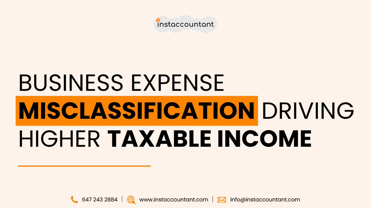 Instaccountant1's tweet photo. Poor expense tracking can cost Canadian small businesses thousands in unnecessary taxes—keep accurate monthly bookkeeping to maximize deductions and stay CRA compliant.
#Bookkeeping #SmallBusiness #ExpenseManagement https://t.co/qJFahdjM9o