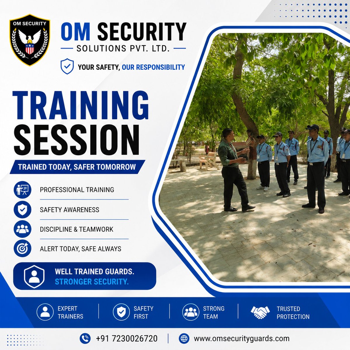 omsecuritysolu2's tweet photo. Fitness training prepares security guards to meet these demands with confidence. It improves stamina, builds strength, sharpens focus, and enables quicker responses during emergencies. At the same time, it promotes healthier lifestyles, better teamwork, and greater professionalis https://t.co/hO4M641sb3
