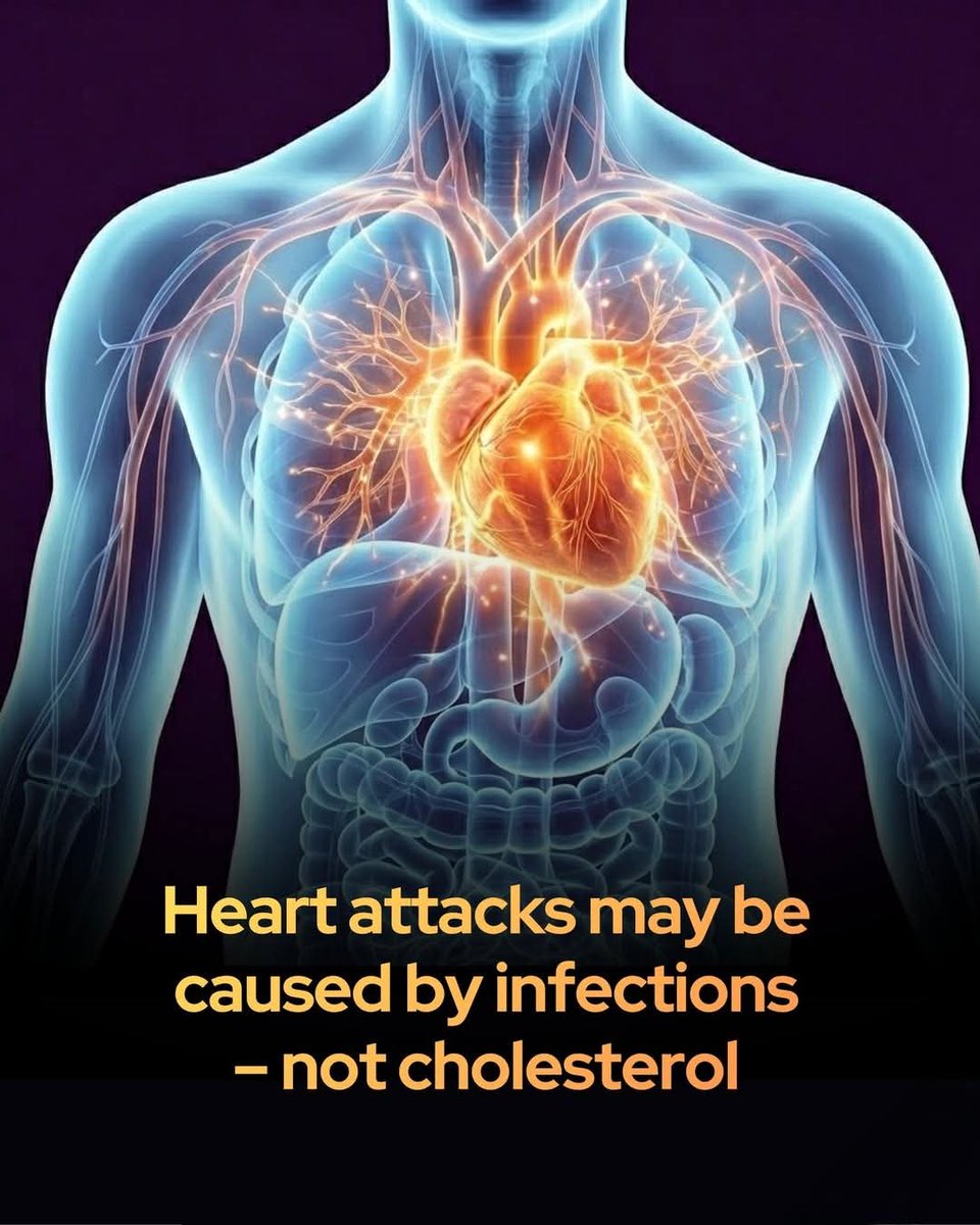 astroscroll's tweet photo. 🫀BREAKING: Heart attacks may actually be caused by bacterial infections.

A groundbreaking study from Tampere University and the University of Oxford is reshaping our understanding of what causes heart attacks. 

Long blamed primarily on cholesterol and lifestyle factors, new research now points to a hidden culprit: bacterial infections. 

Scientists discovered that within the fatty plaques of coronary arteries, bacterial biofilms—gel-like communities of bacteria—can lie dormant and undetected for years. These microbial invaders, particularly strains like viridans streptococci commonly found in the mouth, evade immune detection and traditional antibiotics by embedding themselves deep within plaque tissue.

The danger arises when the body is hit with a viral infection, which ramps up immune activity and disturbs the biofilms. That disturbance can reactivate the bacteria, triggering a sudden surge of inflammation. In turn, this can weaken arterial plaques, causing them to rupture and form clots—leading to heart attacks. Researchers were able to map these biofilms in tissue from patients who died from cardiac arrest and found that antibodies could unmask their full structure. This discovery could pave the way for new diagnostics or even vaccines to prevent infection-triggered heart attacks, signaling a major shift in cardiovascular medicine.

Source: Viridans Streptococcal Biofilm Evades Immune Detection and Contributes to Inflammation and Rupture of Atherosclerotic Plaques. Journal of the American Heart Association, 2025.