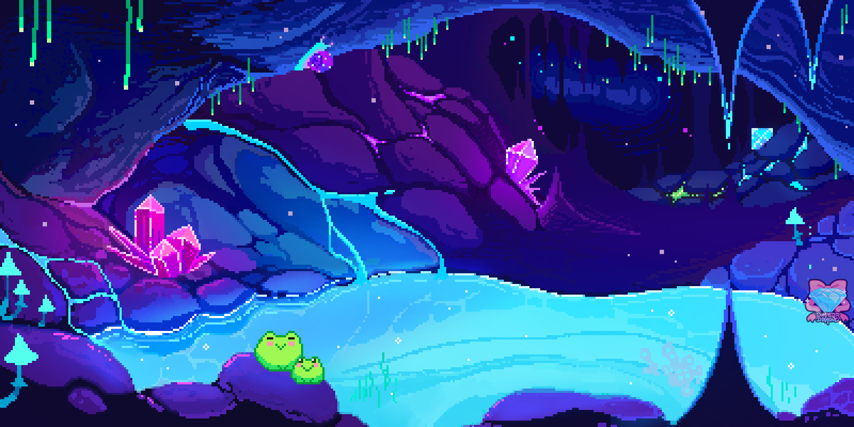 dumpsterdiam0nd's tweet photo. Posting from the backlogs today 💎✨
#art #pixelart #cave 
One day I'll make more pixel caves... https://t.co/1HeaBc4ccr