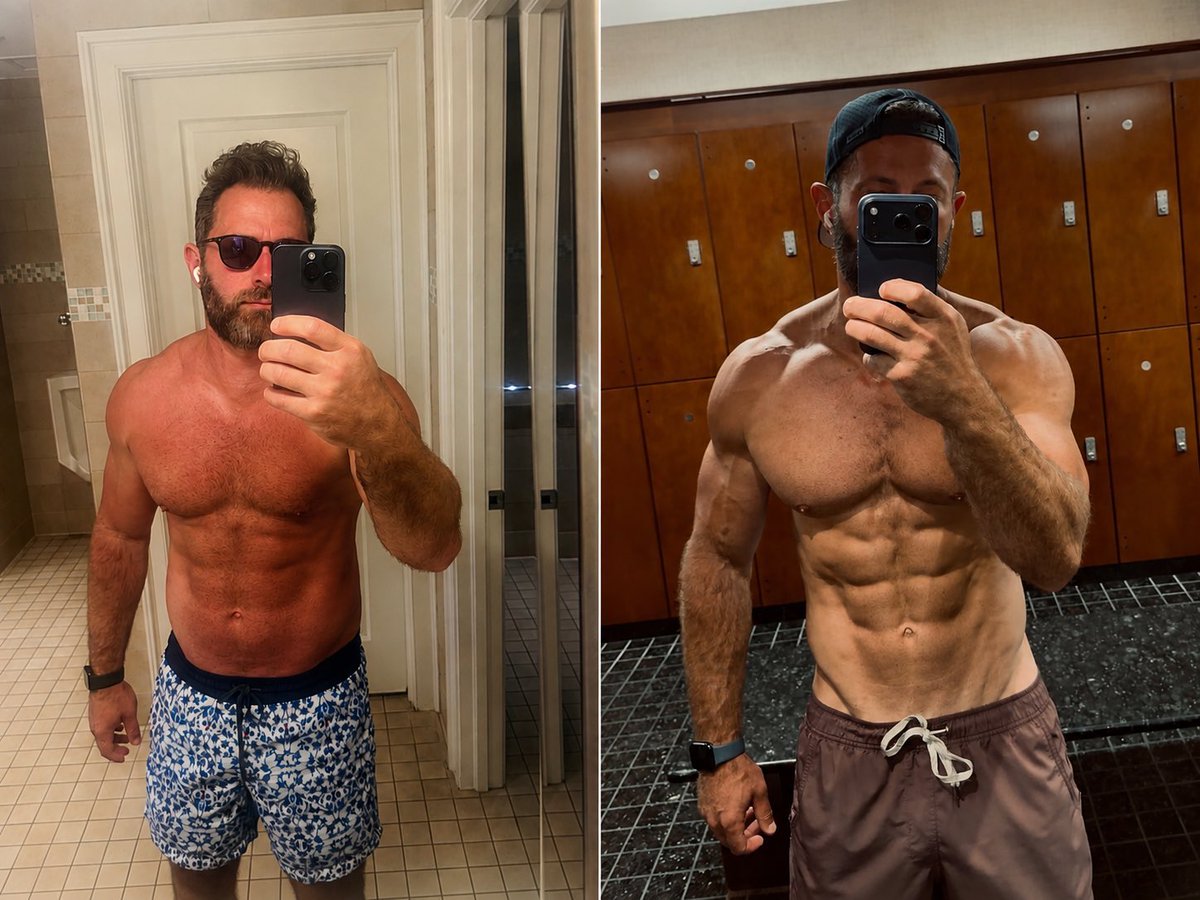 DeanTTraining's tweet photo. WARNING:

If you follow me and apply the information I post…you might end up with a transformation like this

Could be VERY DANGEROUS for your mental health…

Be careful, folks! https://t.co/3SsXkiKERy