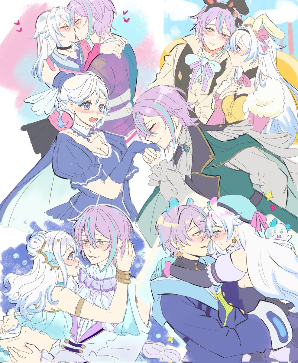 Kyara_BimuuYume's tweet photo. 🩵 AinaRui 💜 ~ Happy 500 days ~

I can't believe time passed so fast 🥹 500 days of AinaRui and many more days to come!

To celebrate it, I made this colored doodle page with different outfits, which one is your favorite?🥰

#yumetwt #ocxcanon
©Me! https://t.co/fDYG4i8mjc