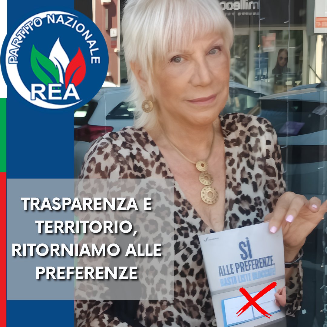 REApartito's tweet photo. 📌𝐑𝐄𝐀: 𝐓𝐑𝐀𝐒𝐏𝐀𝐑𝐄𝐍𝐙𝐀 𝐄 𝐓𝐄𝐑𝐑𝐈𝐓𝐎𝐑𝐈𝐎, 𝐑𝐈𝐓𝐎𝐑𝐍𝐈𝐀𝐌𝐎 𝐀𝐋𝐋𝐄 𝐏𝐑𝐄𝐅𝐄𝐑𝐄𝐍𝐙𝐄📌
👉Il Partito REA Partito Politico  è pronto a presentarsi agli elettori con il 𝐬𝐢𝐬𝐭𝐞𝐦𝐚 𝐝𝐞𝐥𝐥𝐞 𝐩𝐫𝐞𝐟𝐞𝐫𝐞𝐧𝐳𝐞: 
#elezioni #politiche #amministrative https://t.co/Ilk4BCiUJd