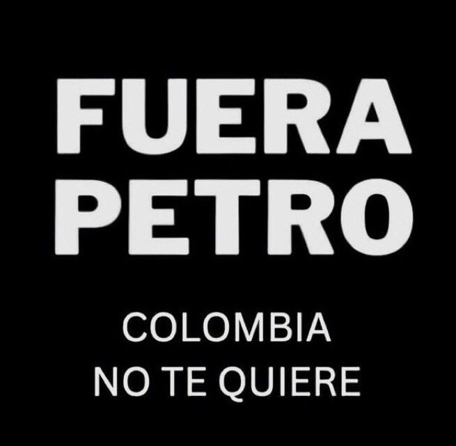 Rincon001A's tweet photo. Faltan 27 días  para que acabe la desgracia de tener al guerrillero mitomano del M-19 Gustavo Petro en el poder 

Hasta el último día sin falta trinaré el mismo mensaje

Cada día somos más 

❤Ayer fuimos 800
❤más de 1M 81K en 1001D

Fuera Petro
#FueraPetro https://t.co/tW1CXKIE6d