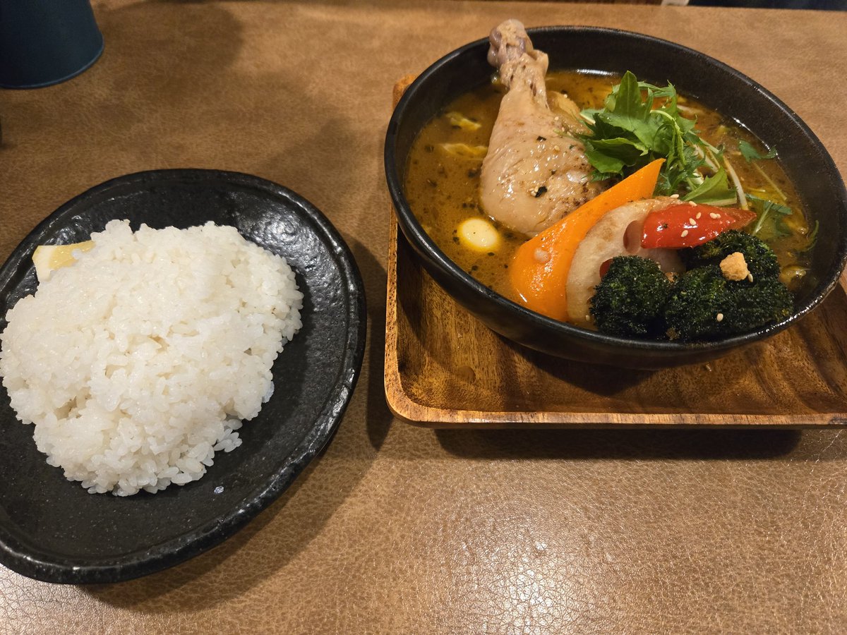 50rasi's tweet photo. 今日はWSした後夕飯でスープカレー
久しぶりのWS楽しかった https://t.co/95f150MA5b